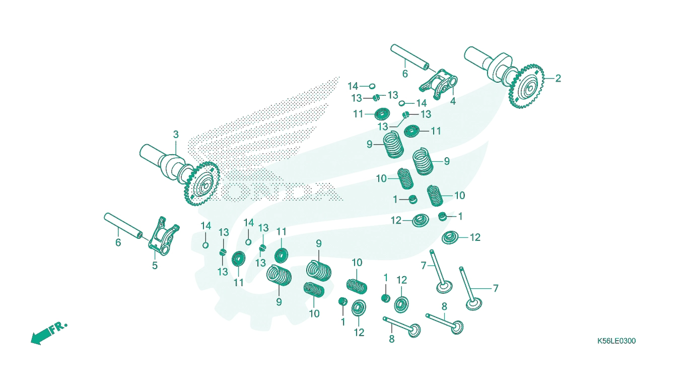 BỘ PHỤ TÙNG E - 3 CATALOGUE CAM / XUPAP HONDA CATALOGUE WINNER X (2022+) (K2P)