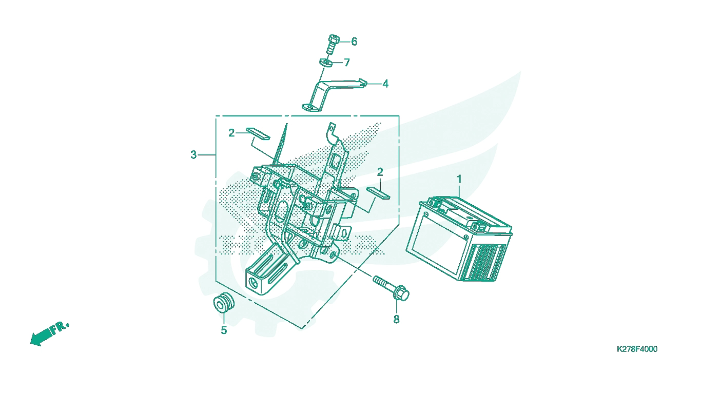 BỘ PHỤ TÙNG F - 40 CATALOGUE ẮC QUY HONDA AIR BLADE K27A