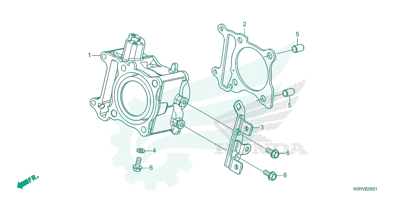Sơ đồ phụ tùng Honda - BỘ PHỤ TÙNG E - 6 - 1 CATALOGUE XY LANH (SH125DR,ADR / SH160DR,ADR) HONDA SH 125 - SH 160