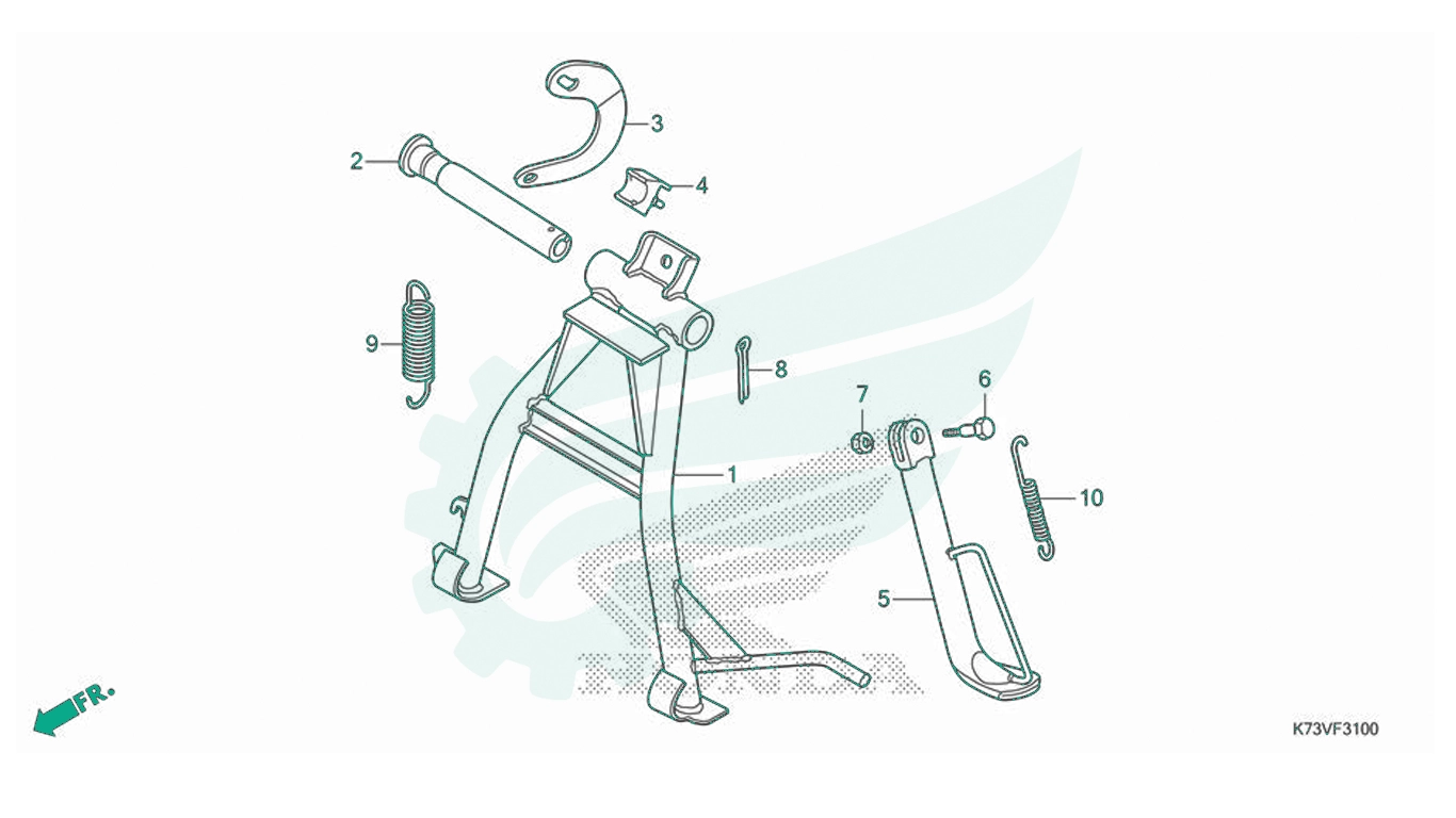 BỘ PHỤ TÙNG F - 31 CATALOGUE CHÂN CHỐNG HONDA FUTURE 125 K73