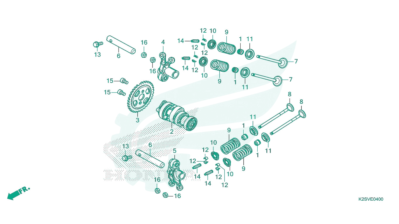 BỘ PHỤ TÙNG E - 4 CATALOGUE TRỤC CAM / XU PÁP HONDA VARIO 160 (2023)