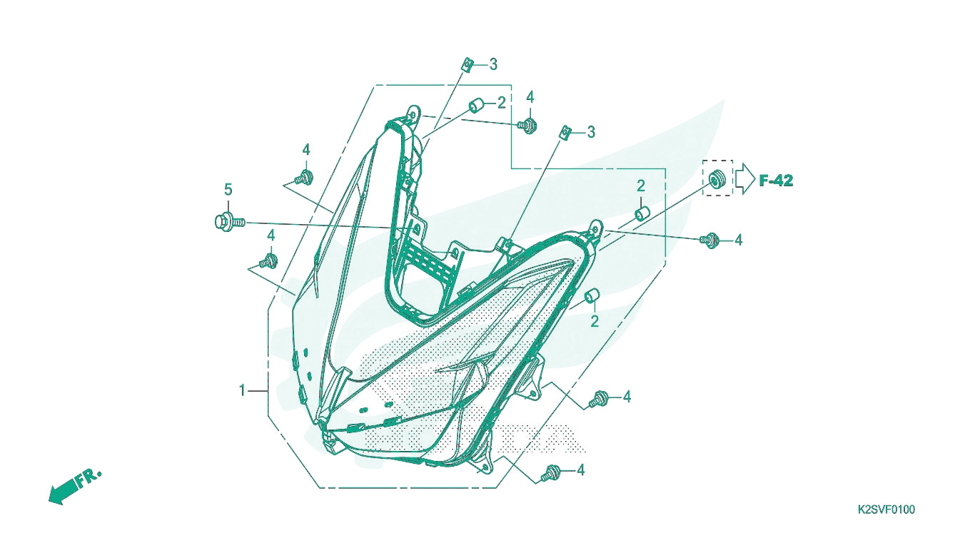 BỘ PHỤ TÙNG F - 1 CATALOGUE ĐÈN PHA HONDA VARIO 160 (2023)