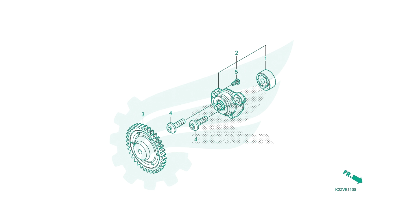 BỘ PHỤ TÙNG E - 11 CATALOGUE BƠM DẦU HONDA AIR BLADE 125 / AIR BLADE 160 K2Z K3A (2023+)