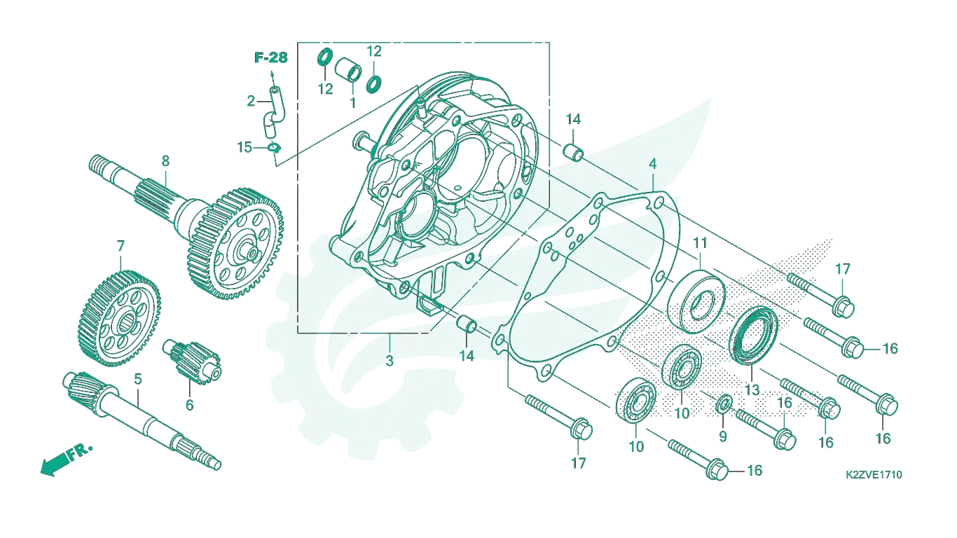 BỘ PHỤ TÙNG E - 17 - 10 CATALOGUE BỘ TRUYỀN ĐỘNG HONDA AIR BLADE 125 / AIR BLADE 160 K2Z K3A (2023+)