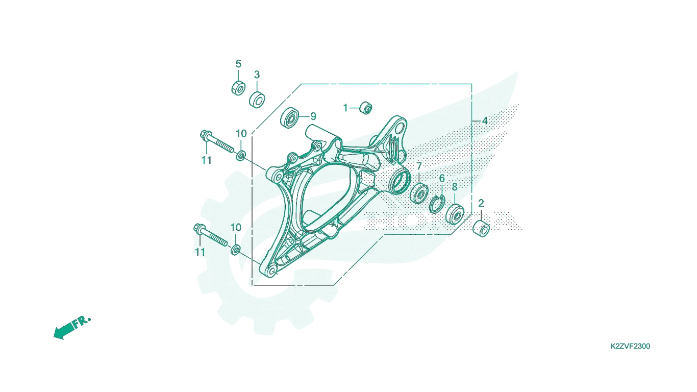 BỘ PHỤ TÙNG F - 23 CATALOGUE CÀNG SAU HONDA AIR BLADE 125 / AIR BLADE 160 K2Z K3A (2023+)