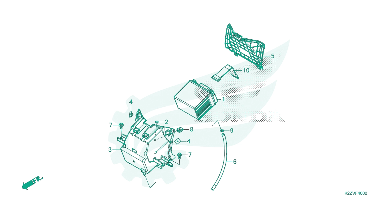 BỘ PHỤ TÙNG F - 40 CATALOGUE BÌNH ĐIỆN HONDA AIR BLADE 125 / AIR BLADE 160 K2Z K3A (2023+)