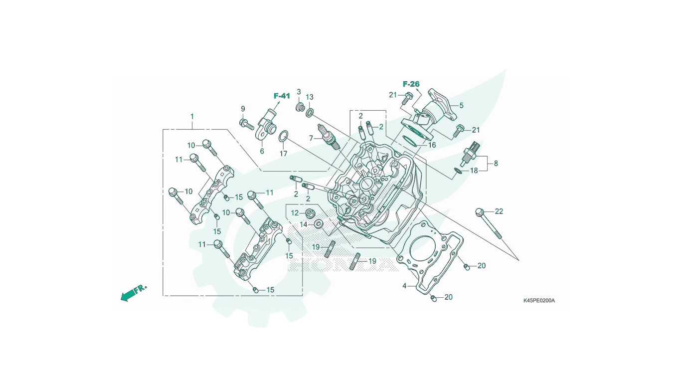 BỘ PHỤ TÙNG E - 2 CATALOGUE ĐẦU QUY LÁT HONDA CBR150R (2021)