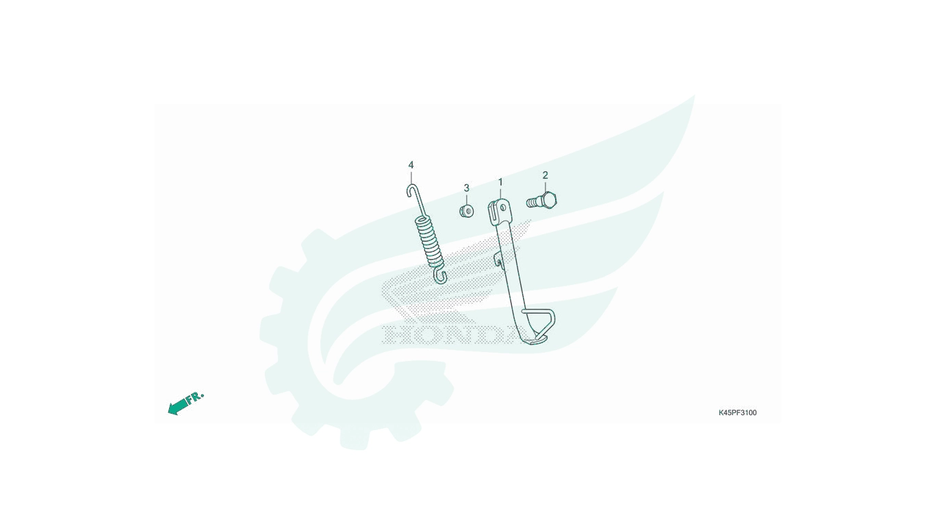 BỘ PHỤ TÙNG F - 31 CATALOGUE CHÂN CHỐNG NGHIÊNG HONDA CBR150R (2021)