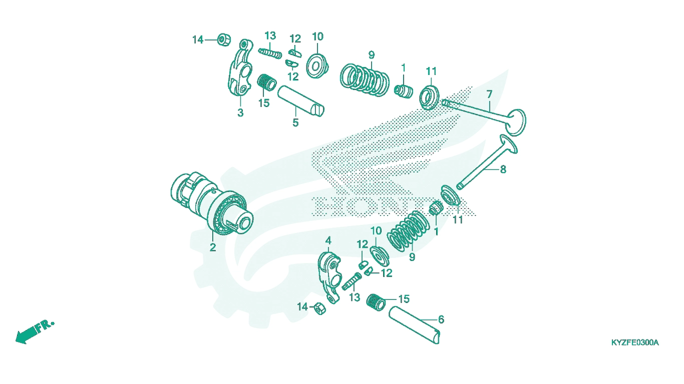 BỘ PHỤ TÙNG E - 3 CATALOGUE CAM / XUPAP HONDA FUTURE 125 (2015+)