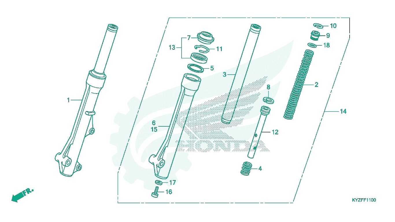 BỘ PHỤ TÙNG F - 11 CATALOGUE PHUỘC TRƯỚC HONDA FUTURE 125 (2015+)