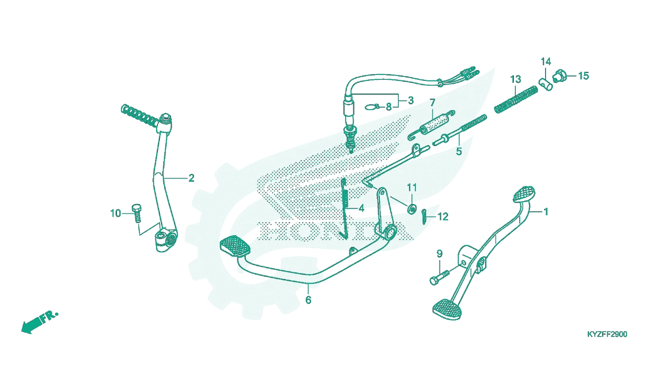 BỘ PHỤ TÙNG F - 29 CATALOGUE BÀN ĐẠP HONDA FUTURE 125 (2015+)