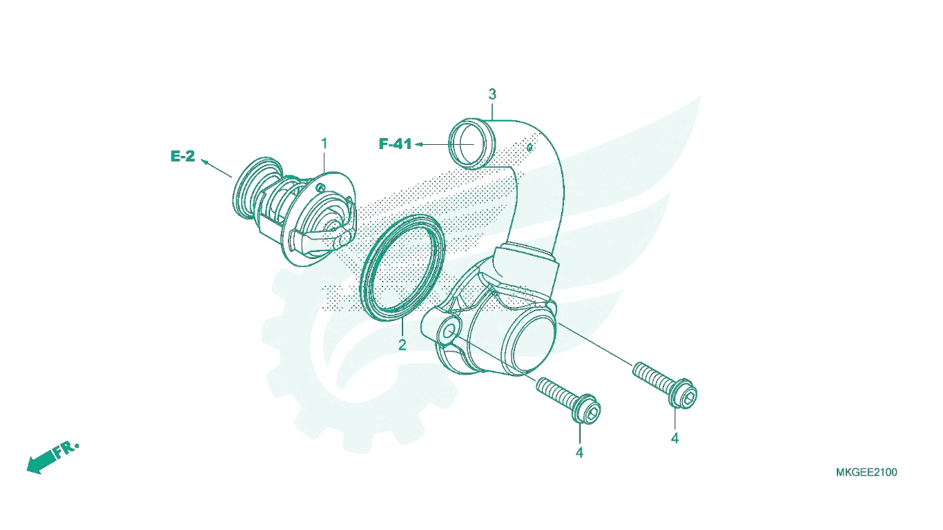 BỘ PHỤ TÙNG E - 21 CATALOGUE VAN NHIỆT (THERMOSTAT) HONDA REBEL 500 (2021)