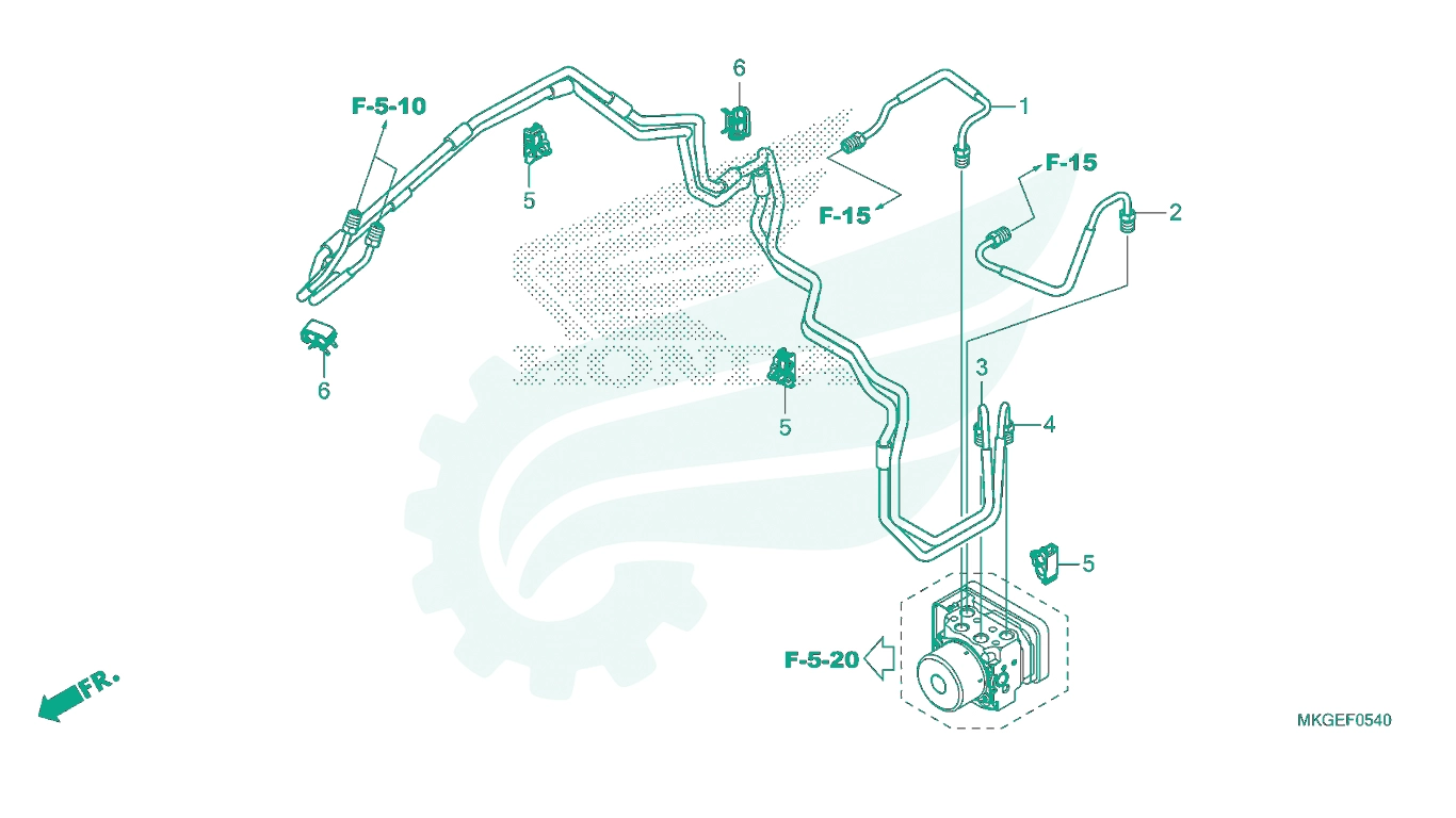 BỘ PHỤ TÙNG F - 5 - 40 CATALOGUE ỐNG DẦU THẮNG HONDA REBEL 500 (2021)