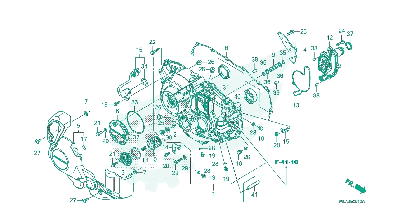 BỘ PHỤ TÙNG E - 6 - 10 CATALOGUE NẮP LỐC MÁY BÊN PHẢI (CMX1100D) HONDA REBEL 1100 (2022)
