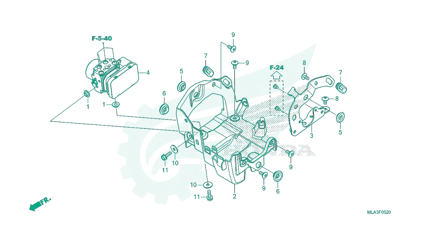 BỘ PHỤ TÙNG F - 5 - 20 CATALOGUE CỤM MÔ - ĐUN ABS HONDA REBEL 1100 (2022)