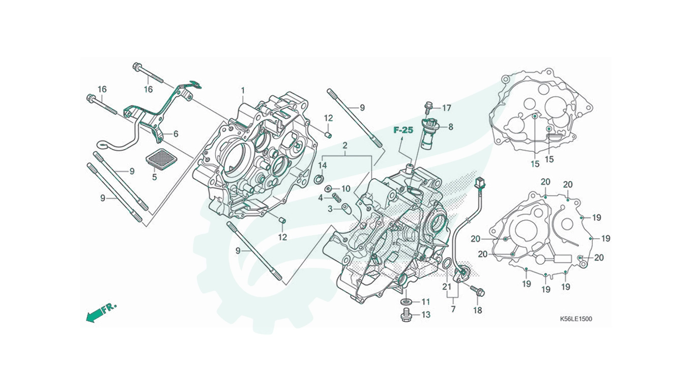 BỘ PHỤ TÙNG E - 15 CATALOGUE CÁCTE MÁY HONDA WINNER X (07 / 2019+)