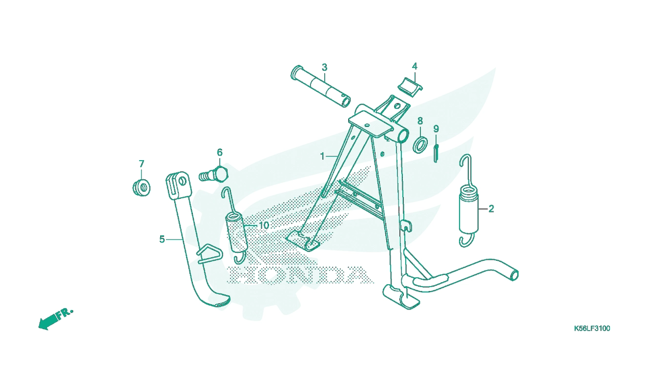 BỘ PHỤ TÙNG F - 31 CATALOGUE CHÂN CHỐNG HONDA WINNER X (07 / 2019+)