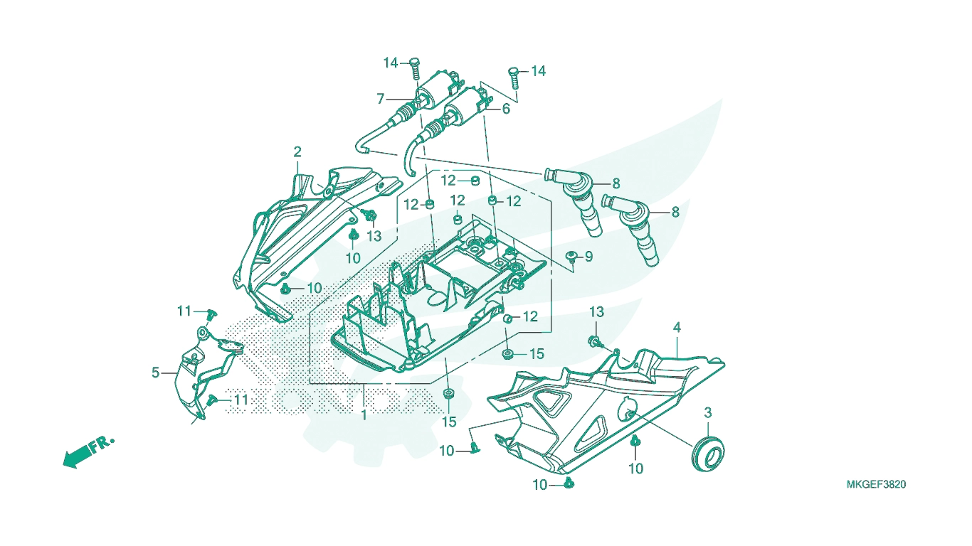 BỘ PHỤ TÙNG F - 38 - 20 CATALOGUE CUỘN ĐÁNH LỬA HONDA REBEL 500 (2023)