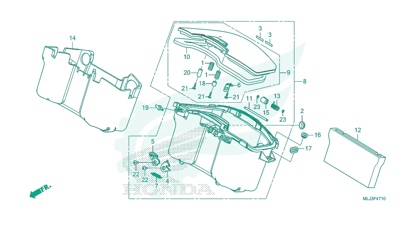 BỘ PHỤ TÙNG F - 47 - 10 CATALOGUE HỘC TRUNG TÂM HONDA GOLDWING 2023