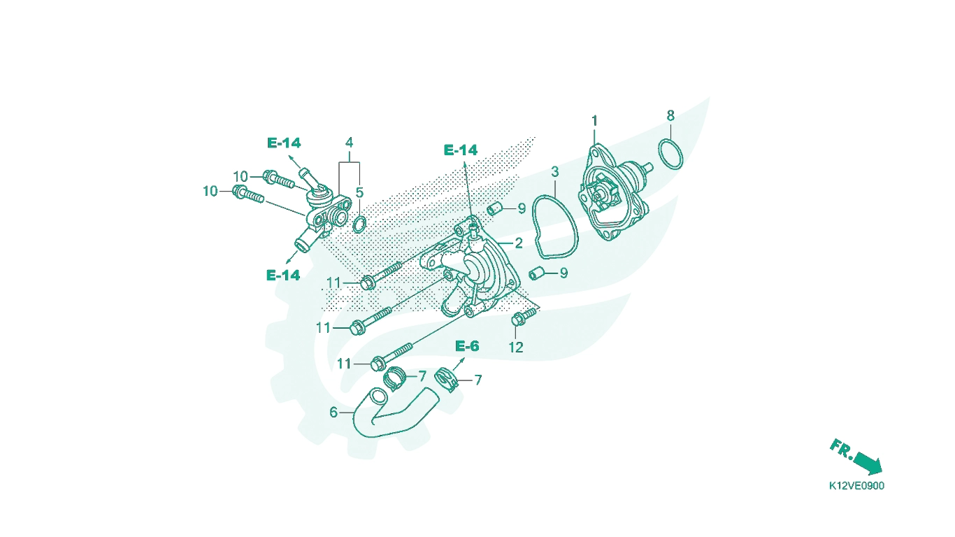 BỘ PHỤ TÙNG E - 6 CATALOGUE XY LANH HONDA LEAD 125 K12 (2019+)
