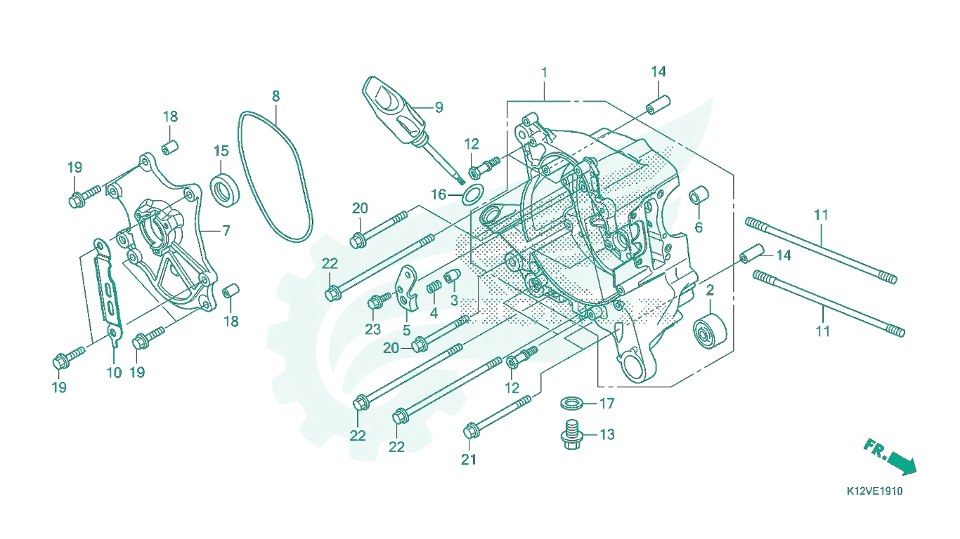 BỘ PHỤ TÙNG E - 17 - 10 CATALOGUE BỘ TRUYỀN ĐỘNG HONDA LEAD 125 K12 (2019+)