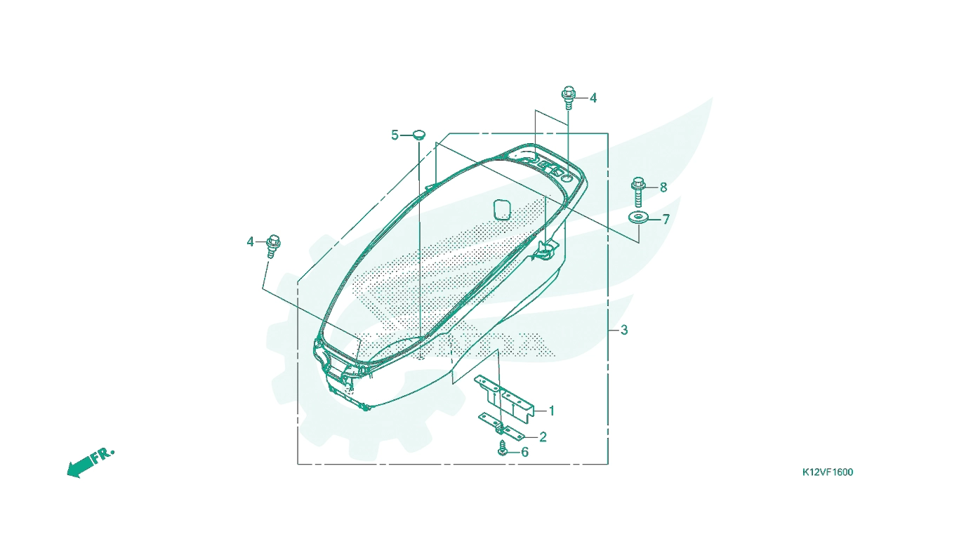 BỘ PHỤ TÙNG F - 16 CATALOGUE HỘP ĐỰNG ĐỒ HONDA LEAD 125 K12 (2019+)