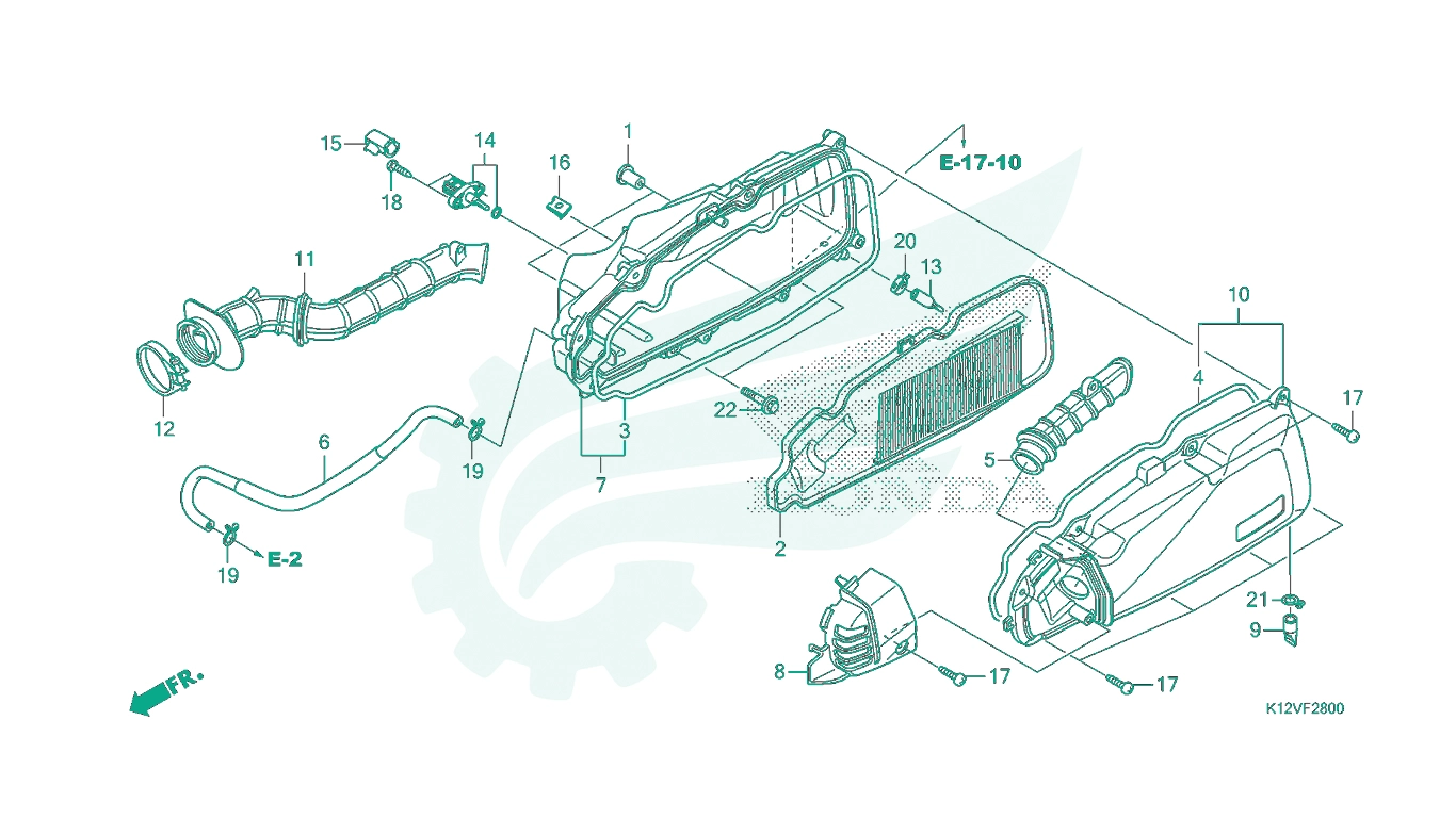 BỘ PHỤ TÙNG F - 28 CATALOGUE LỌC GIÓ HONDA LEAD 125 K12 (2019+)