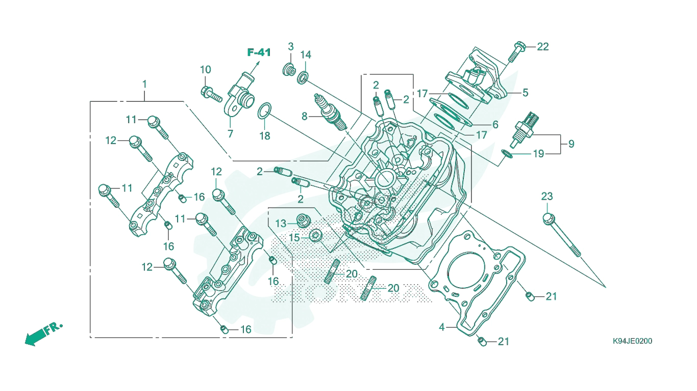 BỘ PHỤ TÙNG E - 2 CATALOGUE ĐẦU QUY LÁT HONDA CB150R (2022)
