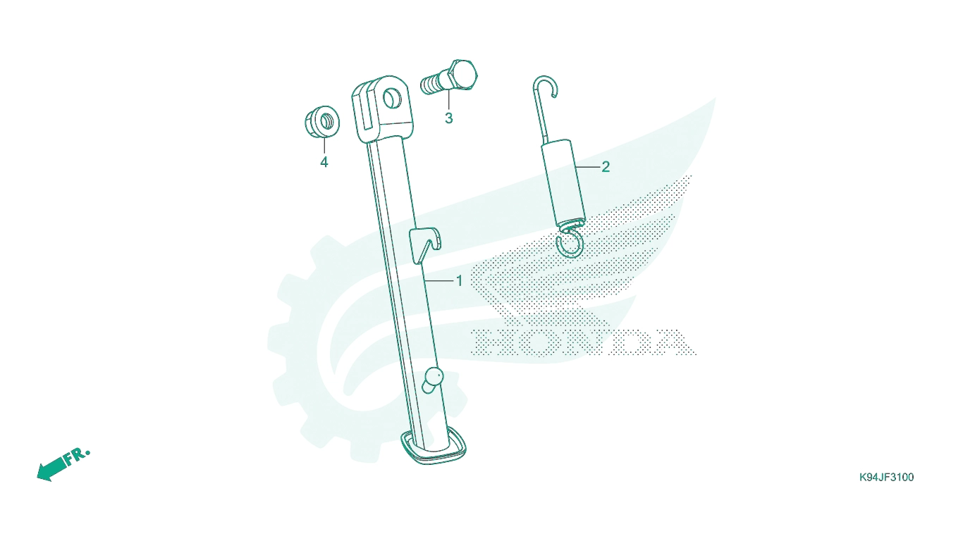 BỘ PHỤ TÙNG F - 31 CATALOGUE CHÂN CHỐNG NGHIÊNG HONDA CB150R (2022)