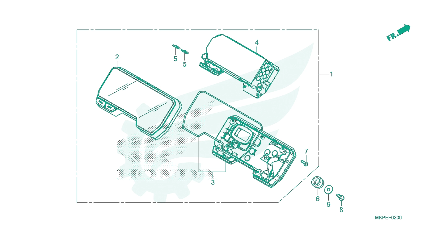BỘ PHỤ TÙNG F - 2 CATALOGUE ĐỒNG HỒ CONTERMET HONDA CB500F (2021+)