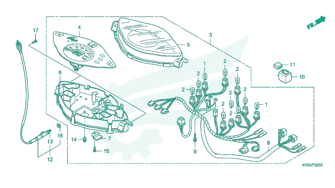BỘ PHỤ TÙNG F - 2 - 2 CATALOGUE ĐỒNG HỒ CONTERMET (3) HONDA WAVE A / WAVE A+ / WAVE ZX / WAVE RSV / WAVE ALPHA / WAVE RS / WAVE S / WAVE 100S NHẬP