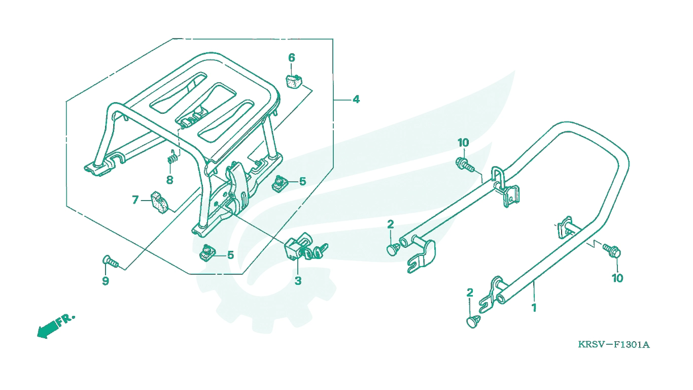 BỘ PHỤ TÙNG F - 13 - 1 CATALOGUE GIÁ ĐỠ HÀNH LÝ (NF100MM) HONDA WAVE A / WAVE A+ / WAVE ZX / WAVE RSV / WAVE ALPHA / WAVE RS / WAVE S / WAVE 100S NHẬP