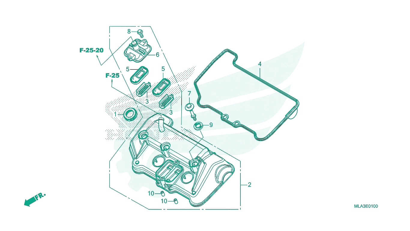 BỘ PHỤ TÙNG E - 1 CATALOGUE NẮP ĐẦU XY LANH HONDA REBEL 1100 (2023)