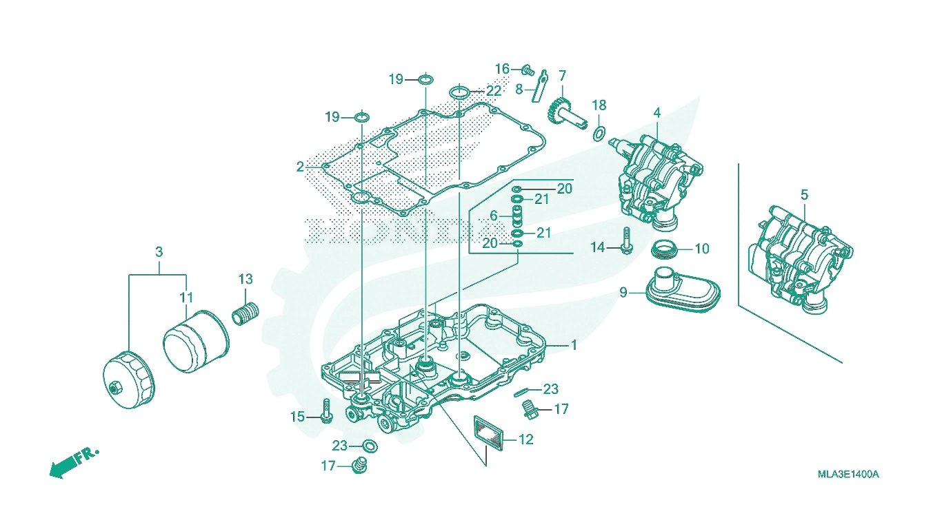 BỘ PHỤ TÙNG E - 14 CATALOGUE MÔ - TƠ ĐỀ HONDA REBEL 1100 (2023)