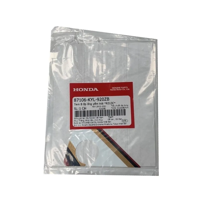 87106KYL920ZB - Tem B Ốp Ống Yếm Trái *R313C* Future