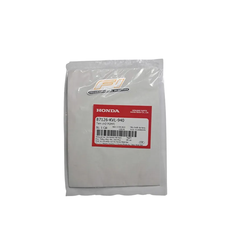 87126-KVL-940 | Tem chữ PGMFI