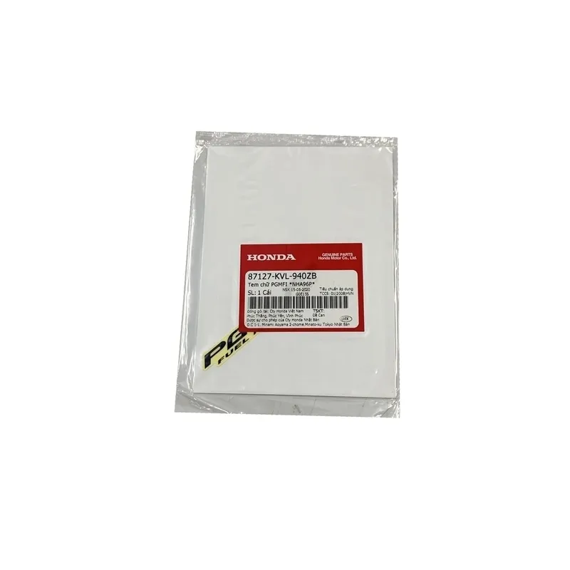 87127-KVL-940ZB | Tem chữ PGMFI *NHA96P*