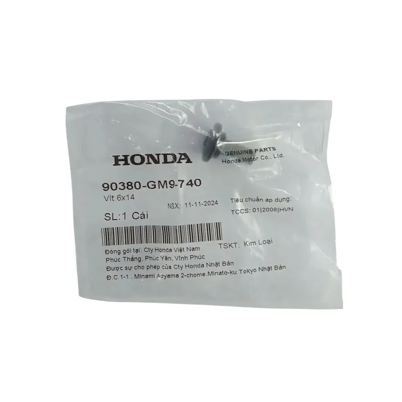 90380GM9740 - Vít 6X14 Wave A / Wave A+ / Wave Zx / Wave Rsv / Wave Alpha / Wave Rs / Wave S / Wave 100S Nhập