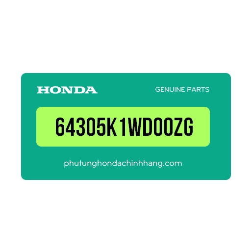 64305K1WD00ZG – Ốp trước bên phải *R368C*