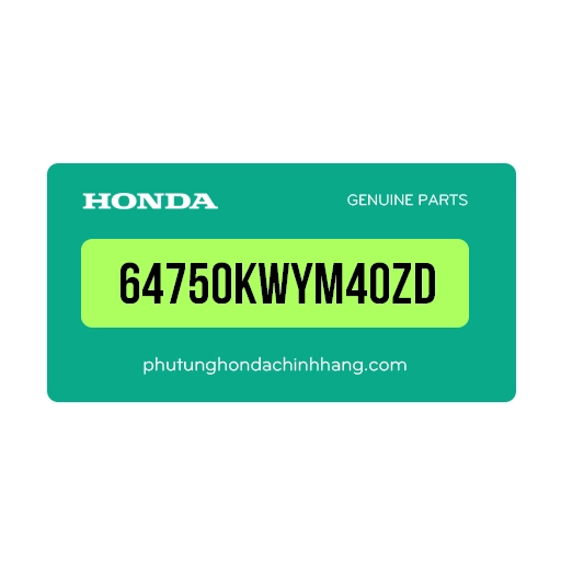 64750-KWY-M40ZD | Bộ cánh yếm phải *NHA69P*