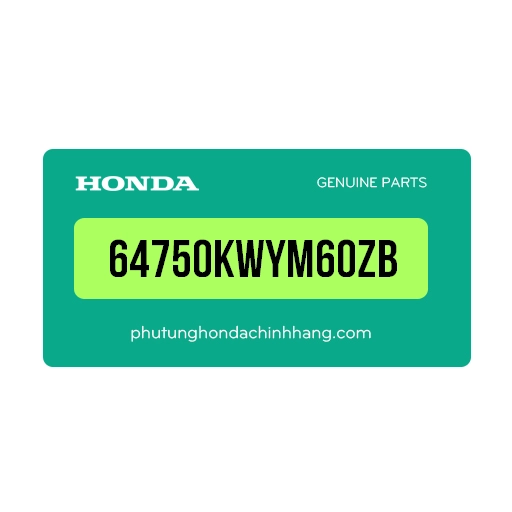 64750-KWY-M60ZB | Bộ cánh yếm phải *B142P*