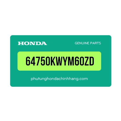 64750-KWY-M60ZD | Bộ cánh yếm phải *B206M*