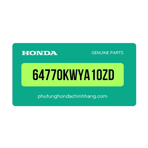 64770-KWY-A10ZD – Bộ cánh yếm trái *R263*