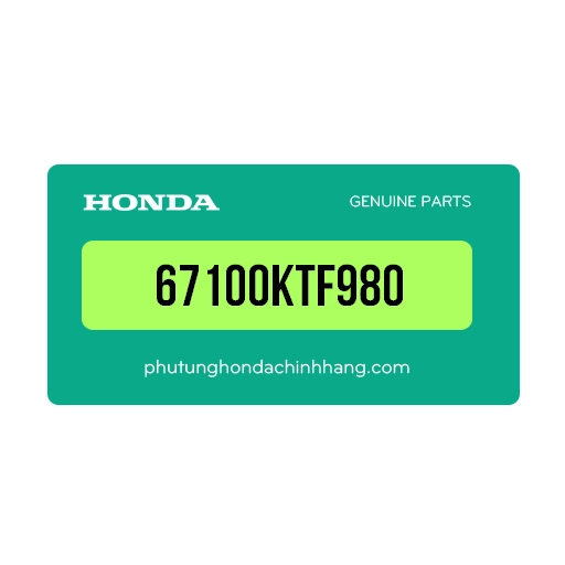 67100KTF980 - Kính Chắn Nắp Trước Tay Lái ( Ghi Đông ) ( Bàn Thờ ) Sh 125, Sh 150