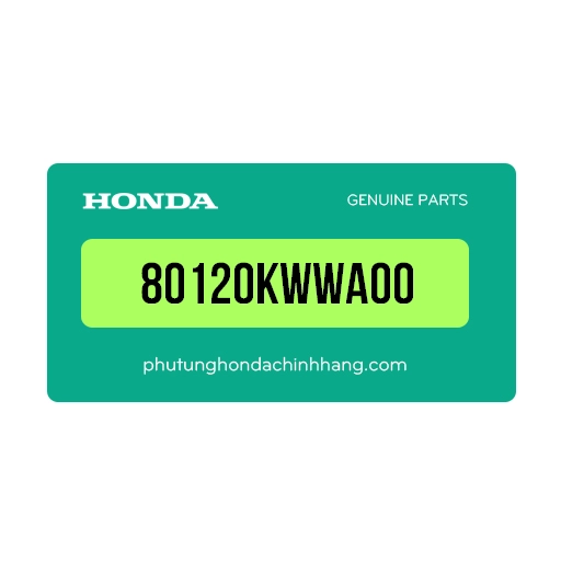 80120KWWA00 - Nắp Khoá Yên Wave 110 S ( 04 / 2009 - 04 / 2013 ) / Wave 110 Rs ( 04 / 2009 - 04 / 2013 ) / Wave 110 Rsx ( 09 / 2009 - 03 / 2012 ) , Wave Rsx 110 Kww ( 2013 )