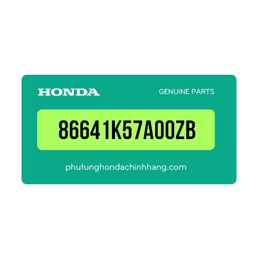 86641-K57-A00ZB | Tem dán A cánh yếm phải *R340*