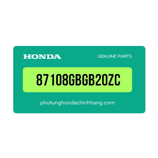87108-GBG-B20ZC | Tem chắn bùn sau trái *B142P*