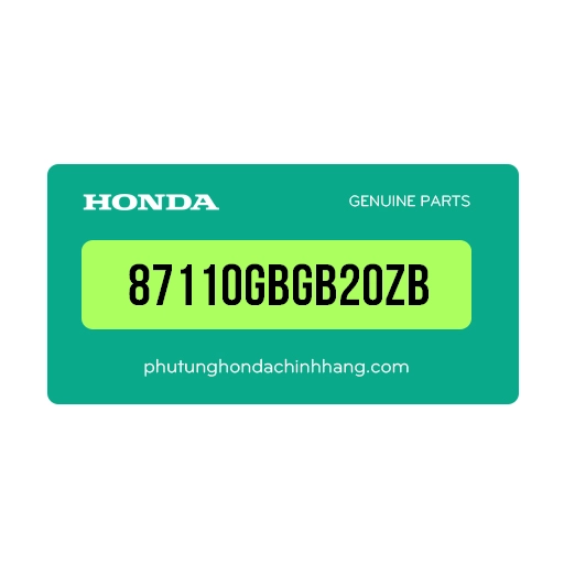 87110-GBG-B20ZB | Tem ốp sườn trái *PB184MU*