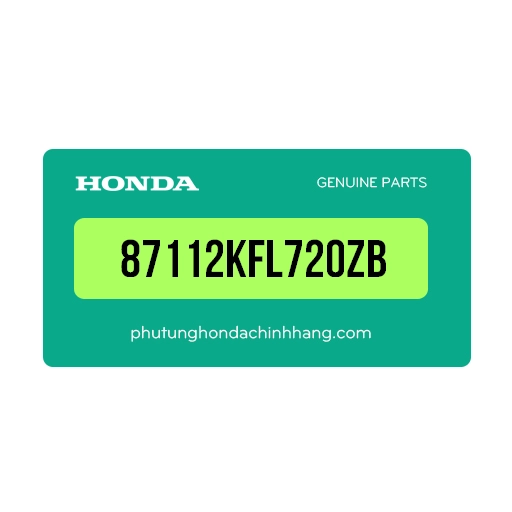 87112-KFL-720ZB | Tem B ốp sườn phải *R161P*