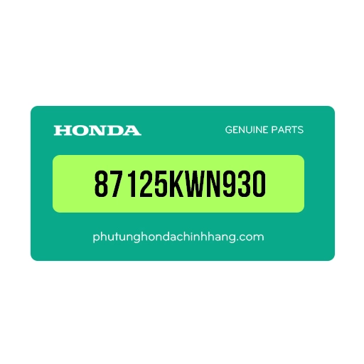 87125KWN930 - Biểu Tượng Ốp Trước Phải Trái Pcx ( 08 / 2010 - 08 / 2012 )